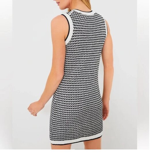 NWT Tuckernuck Pomander Place Navy Stripe Bardot Dress - Picture 3 of 4